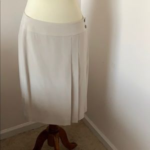 Liz Claiborne silk skirt NWT tan midi